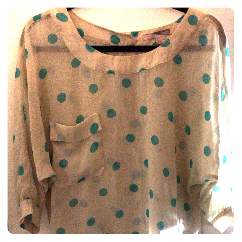 Forever21 Polka dot blouse